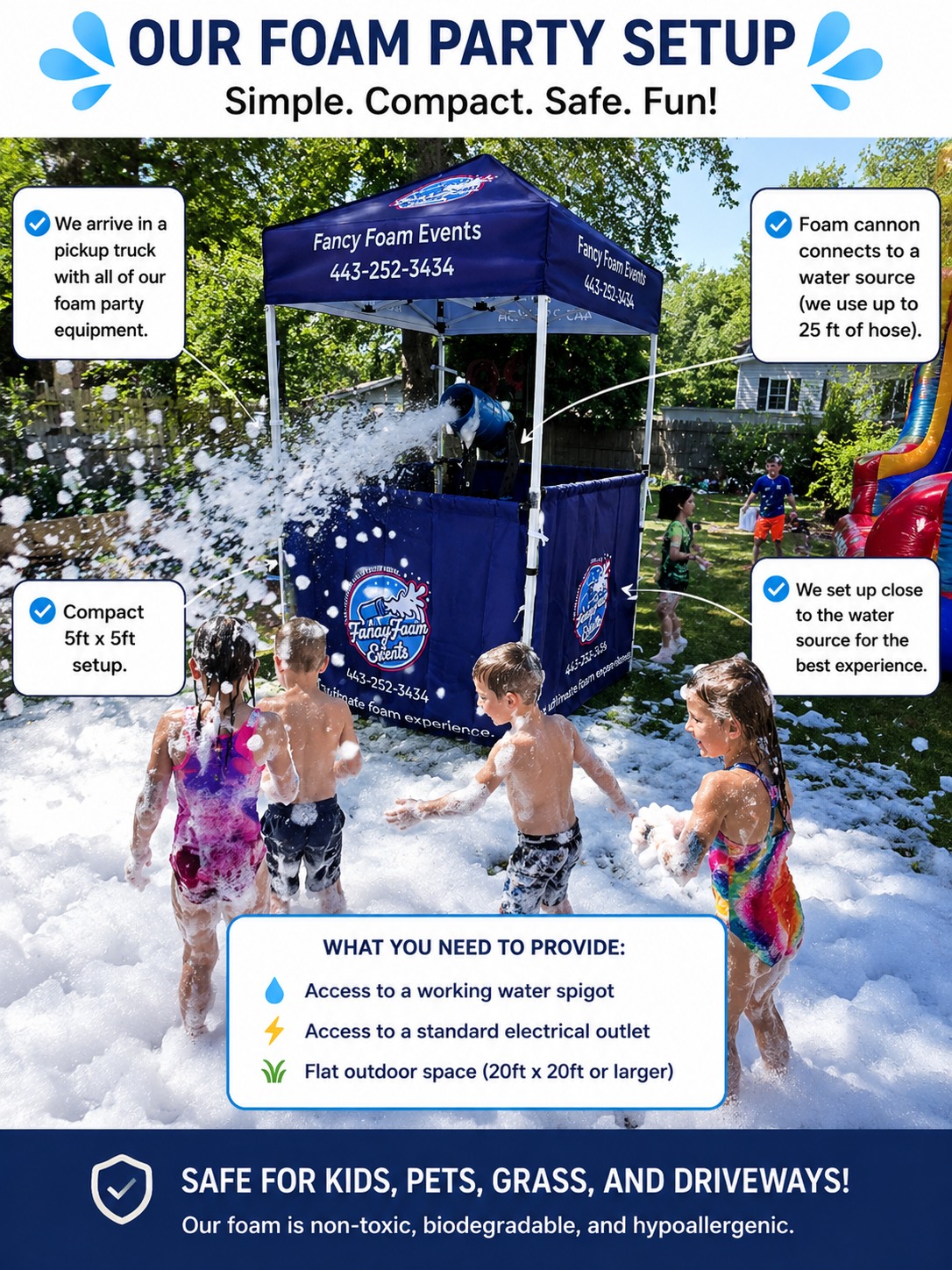 Foam party setup guide — what parents need to know